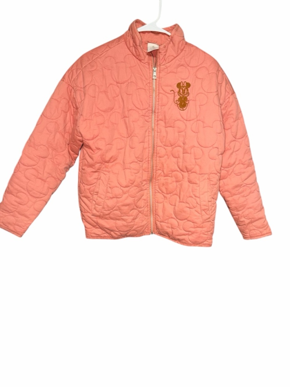 Disney Coral Pink Zip-Up Jacket with Mickey Detail